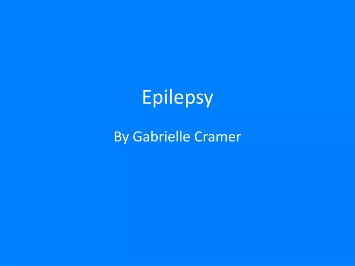 epilepsy