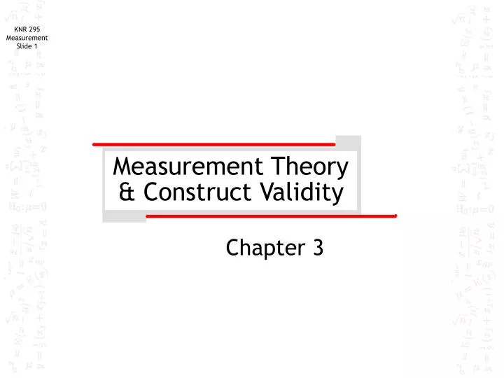 measurement theory construct validity