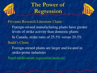 The Power of Regression