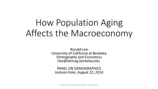 How Population Aging Affects the Macroeconomy