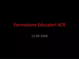 formazione educatori acr