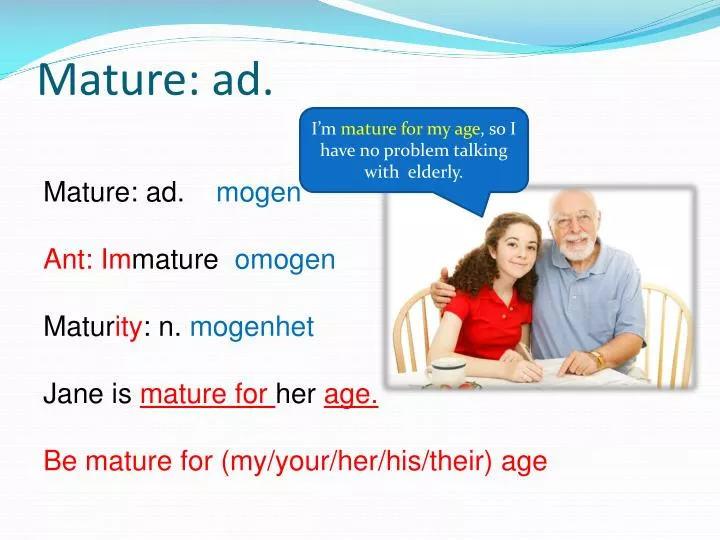 mature ad