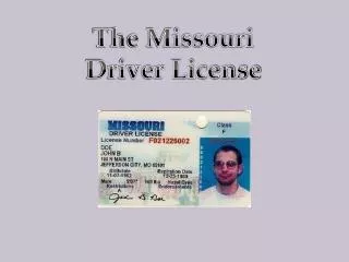 The Missouri Driver License