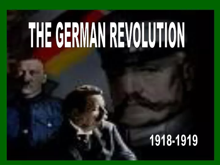 the german revolution 1918 1919