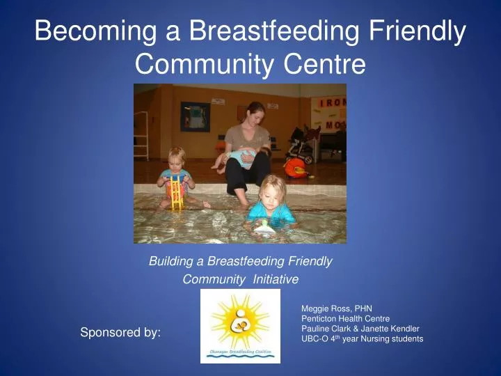 becoming a breastfeeding friendly community centre
