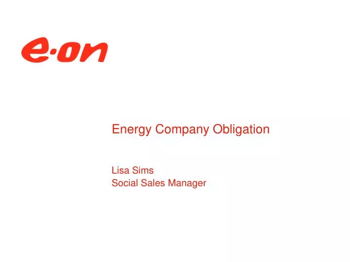 energy company obligation