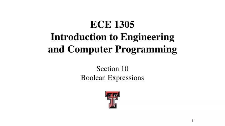 ece 1305 introduction to engineering and computer programming
