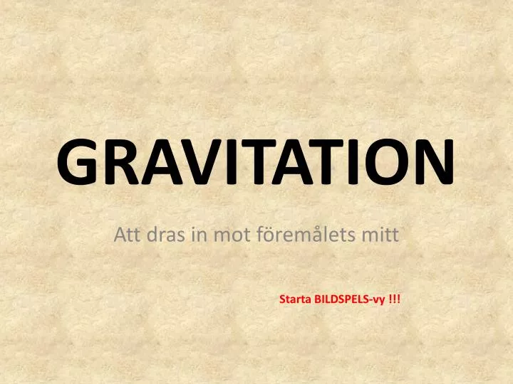 gravitation