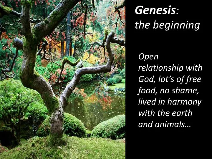 genesis the beginning