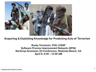 Acquiring &amp; Exploiting Knowledge for Predicting Acts of Terrorism