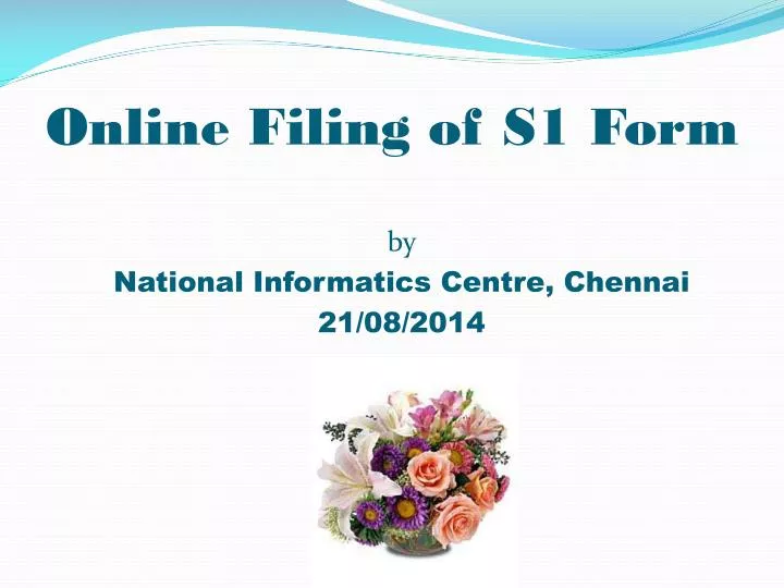 online filing of s1 form