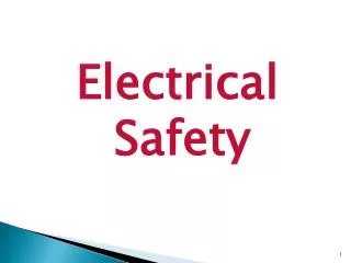 Electrical Safety