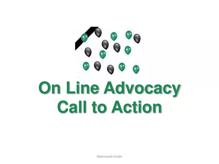 on line advocacy call to action