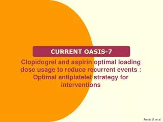 current oasis 7