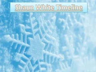 Shaun White Timeline
