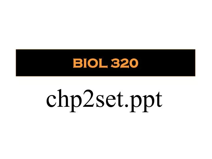 biol 320