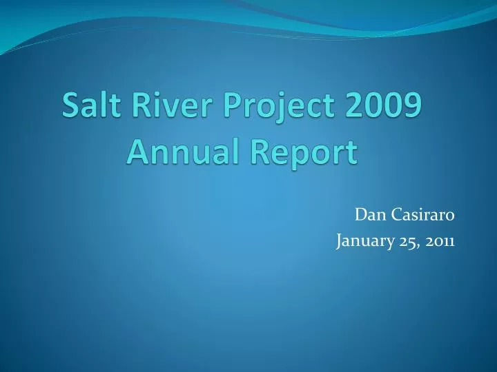 salt river project 2009 annual report