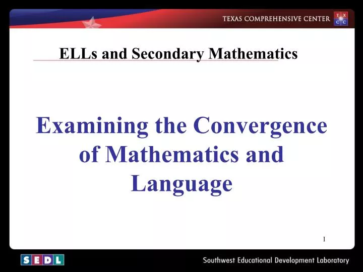 ells and secondary mathematics