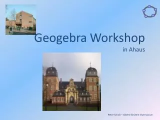 geogebra workshop in ahaus