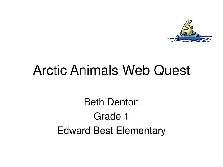 arctic animals web quest