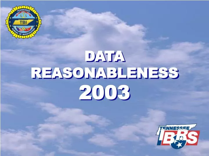 data reasonableness 2003