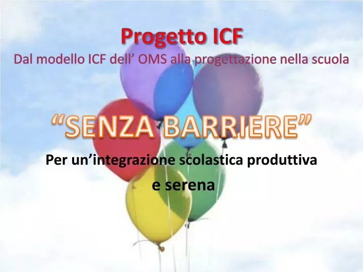 progetto icf dal modello icf dell oms alla progettazione nella scuola