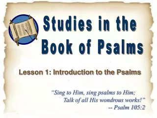 Lesson 1: Introduction to the Psalms