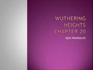Wuthering Heights Chapter 20