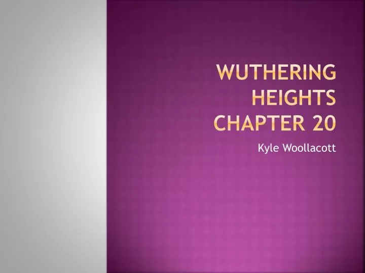 wuthering heights chapter 20