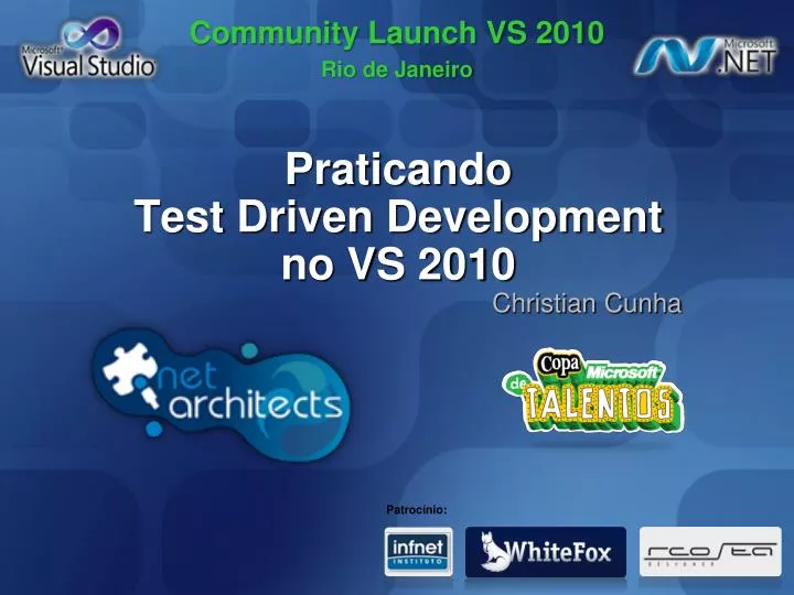 praticando test driven development no vs 2010