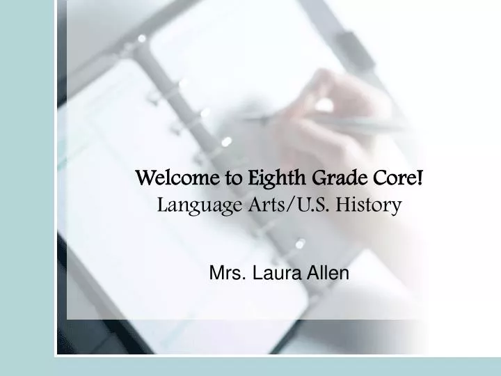 welcome to eighth grade core language arts u s history