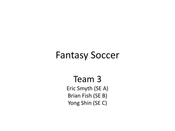 fantasy soccer