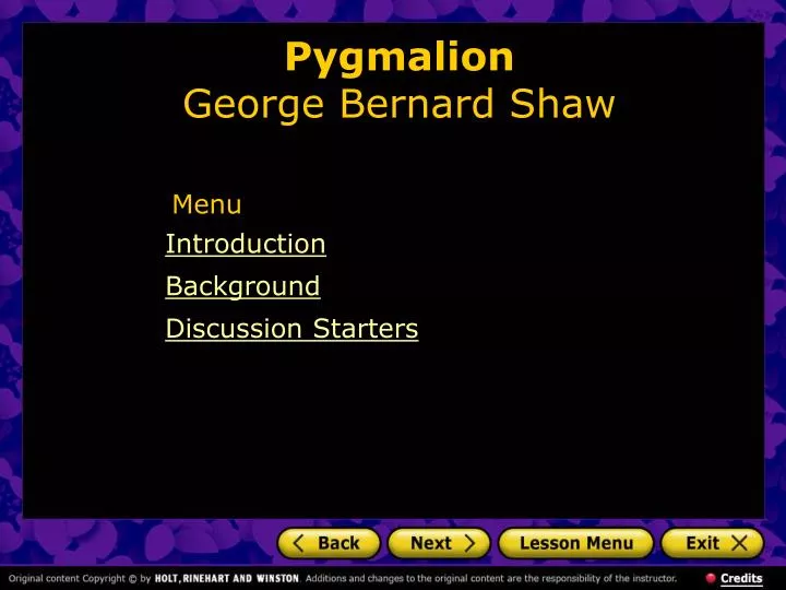 pygmalion george bernard shaw