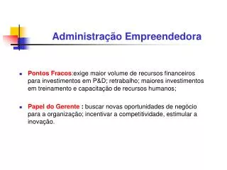 administra o empreendedora