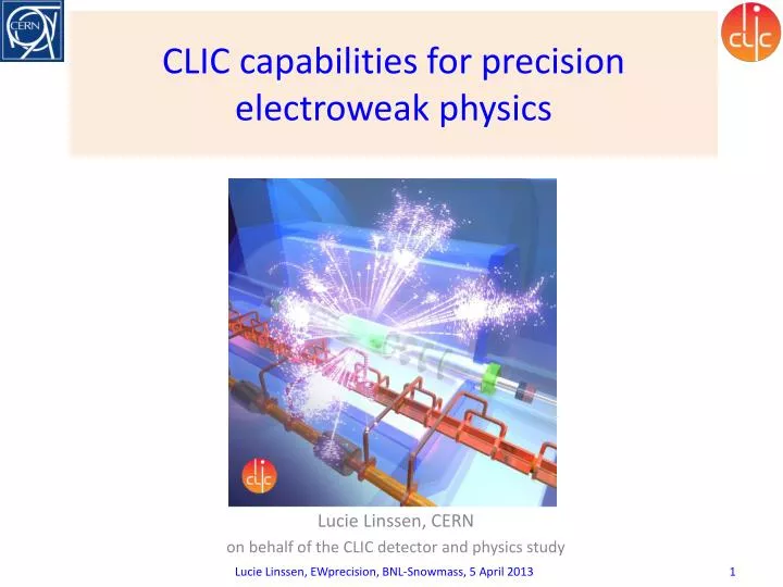 clic capabilities for precision electroweak physics
