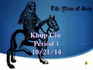 Khup Cin Period 1 10/21/14