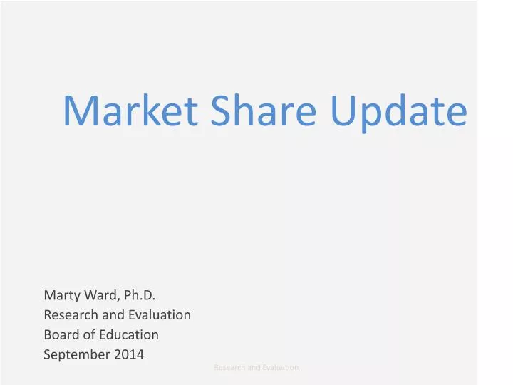 market share update