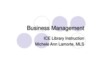 business management