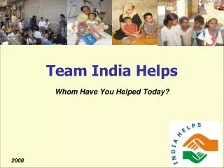 Team India Helps