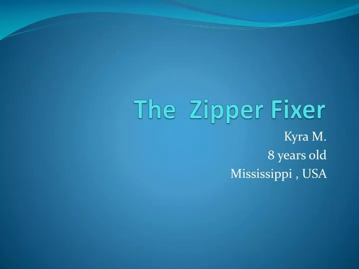the zipper fixer