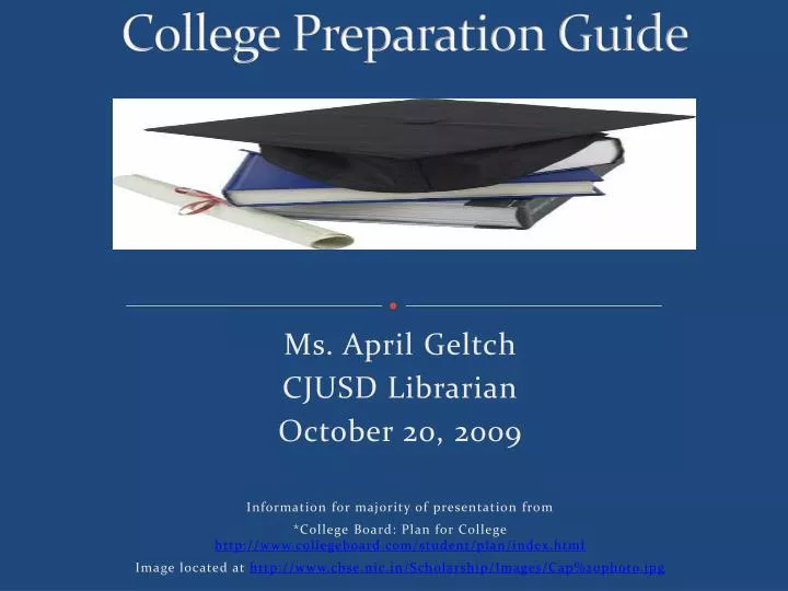 college preparation guide