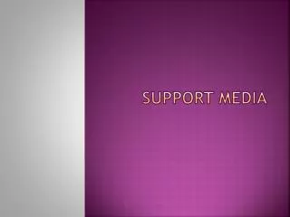 Support media
