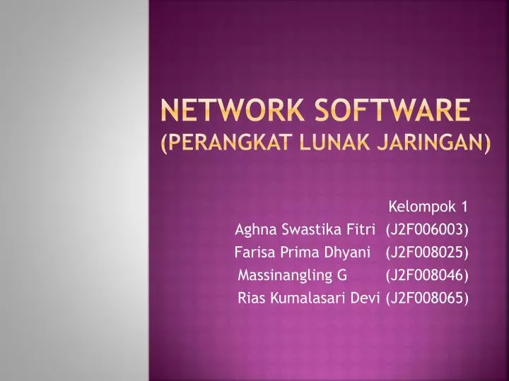 network software perangkat lunak jaringan