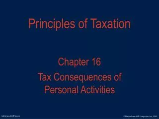 Principles of Taxation