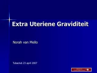 extra uteriene graviditeit