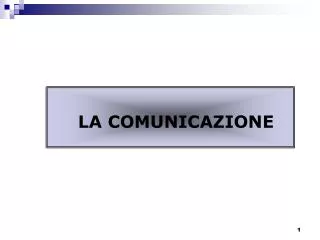la comunicazione
