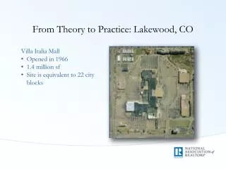 From Theory to Practice: Lakewood, CO