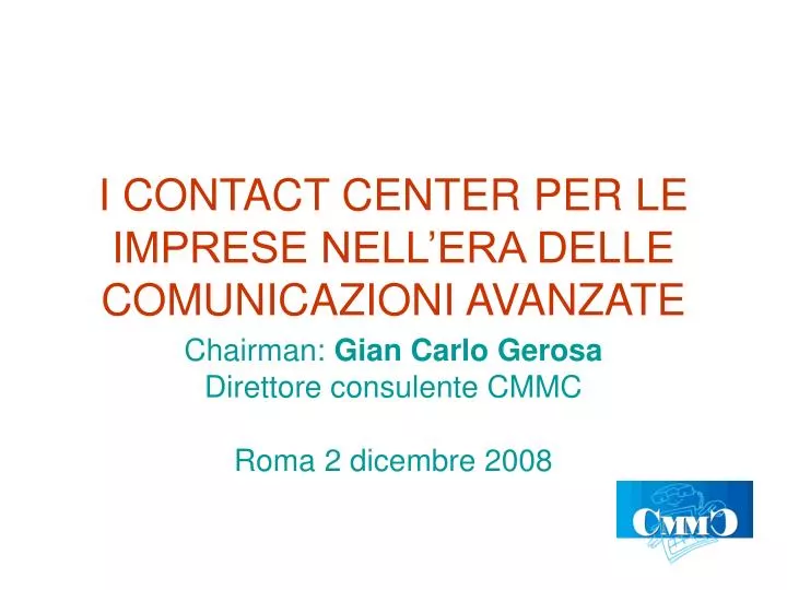 i contact center per le imprese nell era delle comunicazioni avanzate