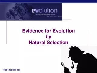 Evidence for Evolution by Natural Selection