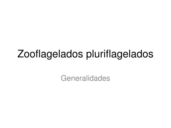 zooflagelados pluriflagelados